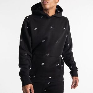 BOXRAW All Over Strike Logo Sweatshirt Hoodie Size Large